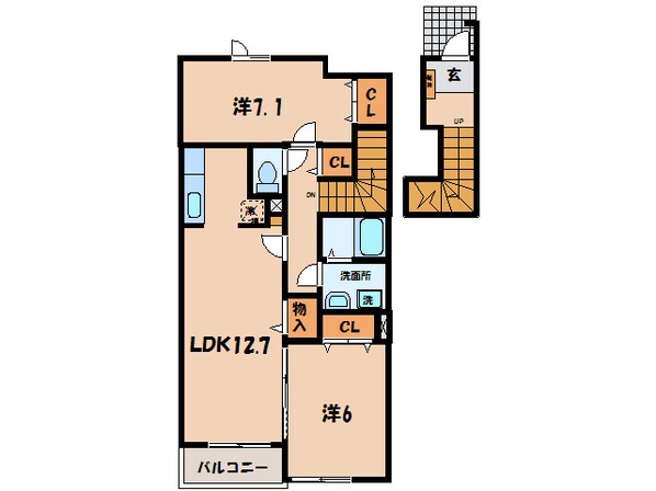 西尾駅 バス8分  羽塚停下車：停歩5分 2階の物件間取画像